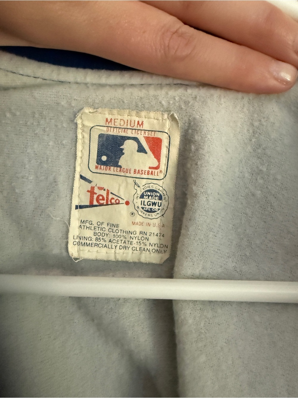 Vintage Chicago Cubs Satin Jacket Telco MLB Sz M - Picture 3 of 7